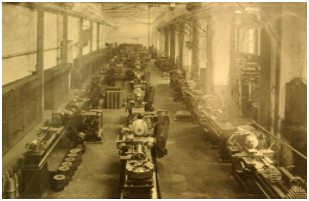 Castel Maggiore workshop, rows of compressors