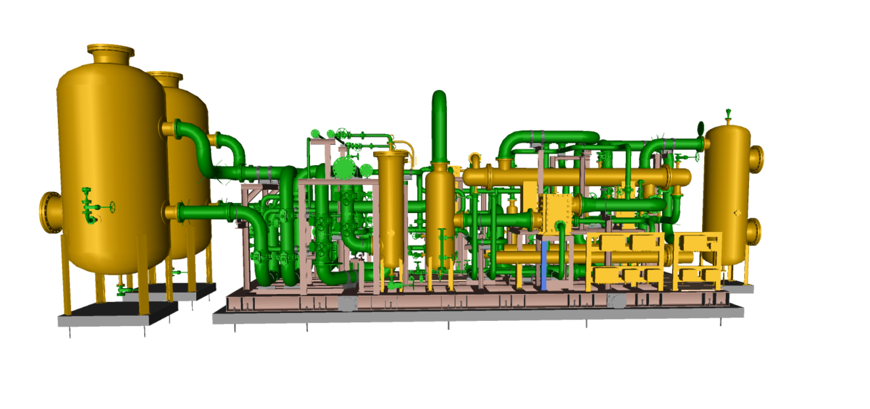 ELYgator hydrogen purification unit — alternate 3D view