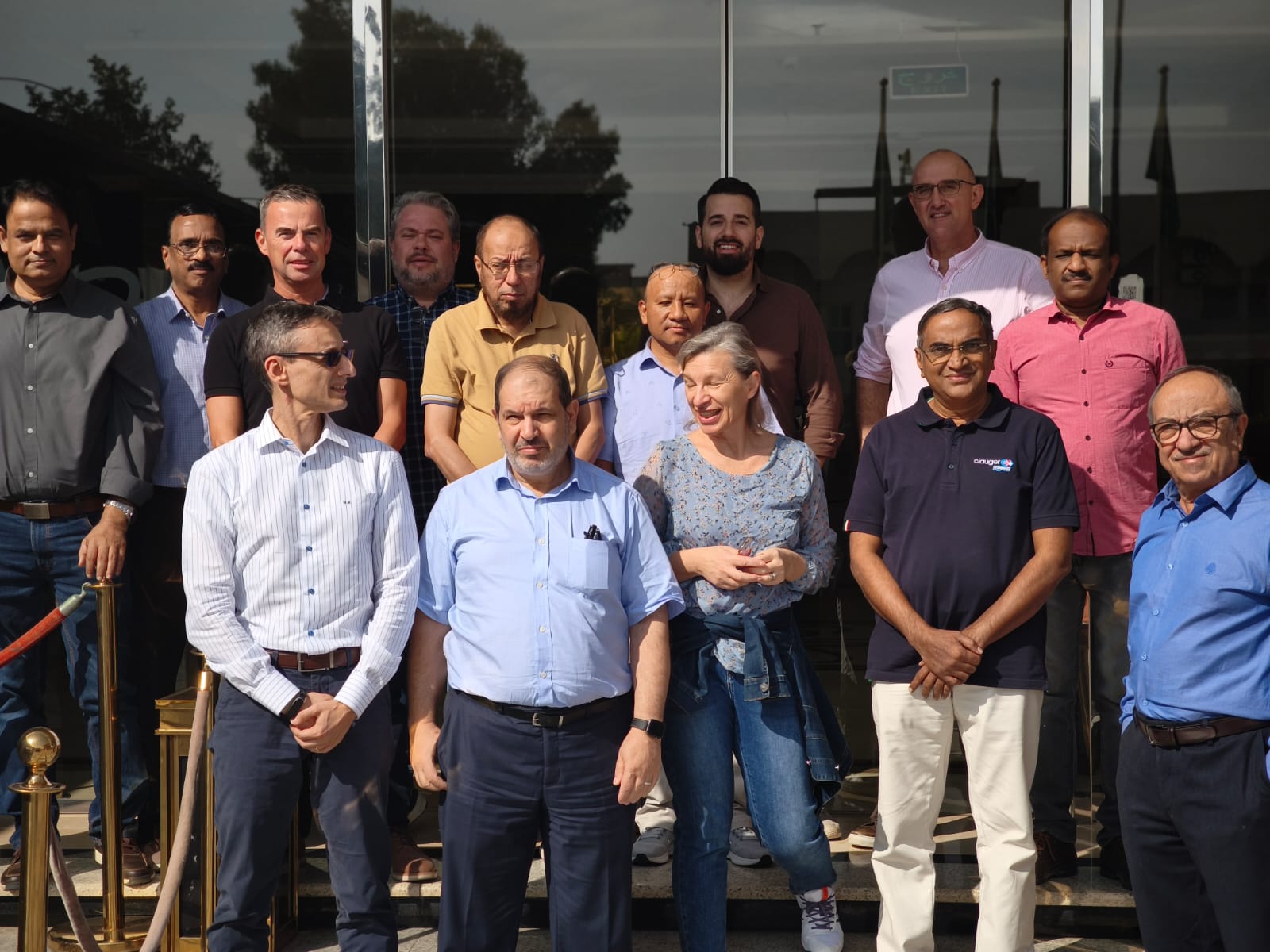 Technofrigo team in Riyadh — group photo at the office opening