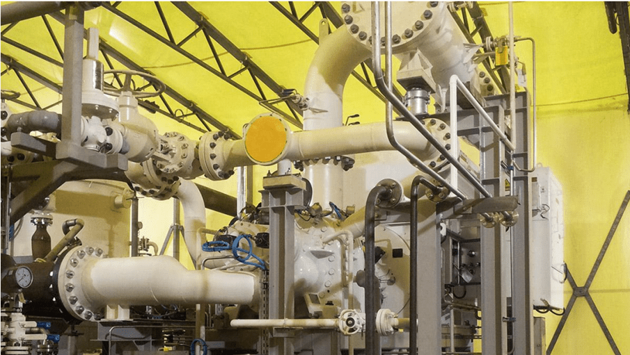 Offshore refrigeration retrofit — installation view