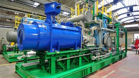 SRU chilling system — packaged compressor as built